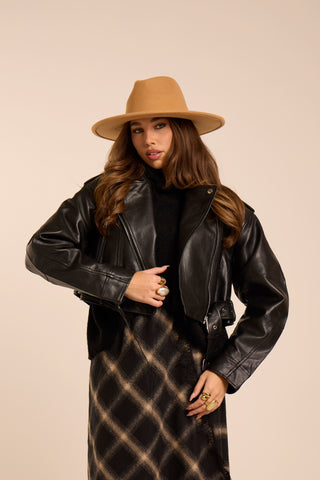 Giacca in ecopelle Marlowe