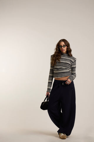 Pantalone in maglia Balloon VOLUME NAVY