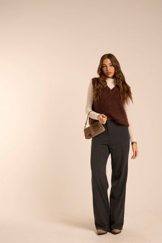 Maglione smanicato MOHAIR