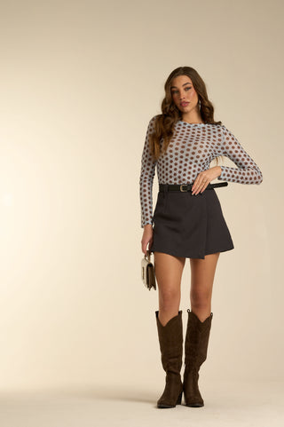 DARK GREY LINE gonnapantalone