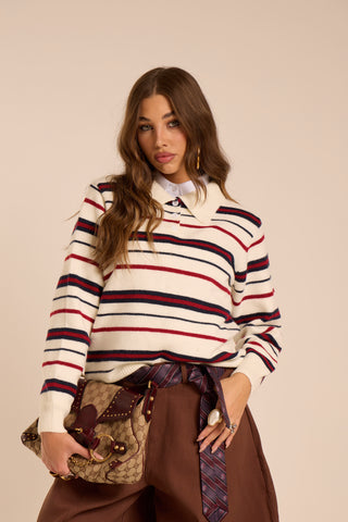 Maglione a righe Boston