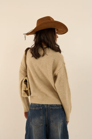PULLOVER FLUFFY BEIGE