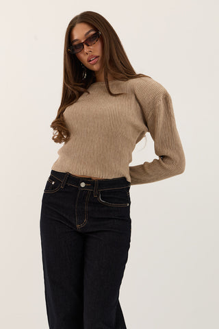 JEANS SFRANGIATO CON RISVOLTO INDIGO