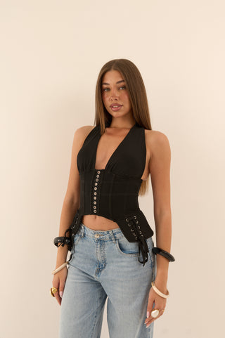 TOP CORSETTO HALTER