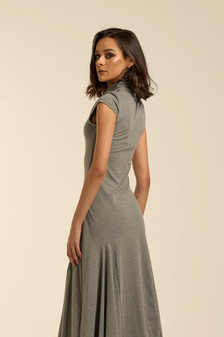 Abito in maglia grey VOLUME SKIRT