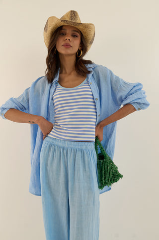 COORDINATO LINO ALGHERO AZZURRO