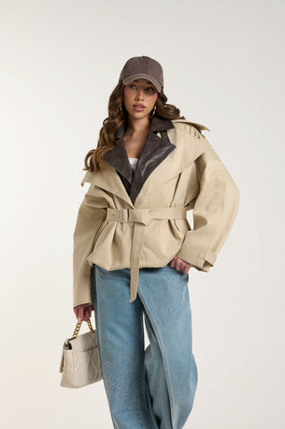 TRENCH STRATO DOPPIO BEIGE