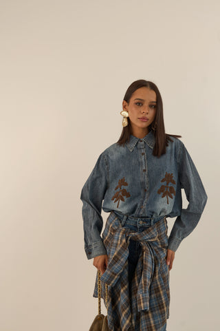 CAMICIA DENIM WILDFLOWER