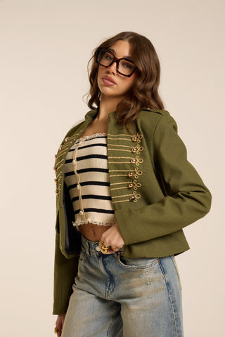 OLIVE REGALIA JACKET