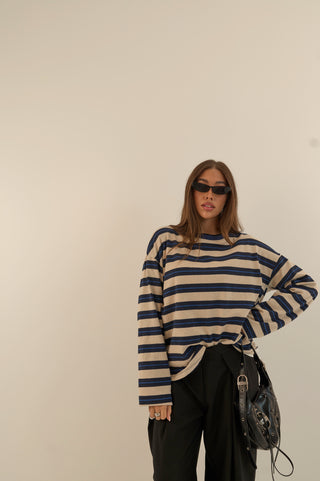 MAGLIA OVERSIZE BLU COLLEGE