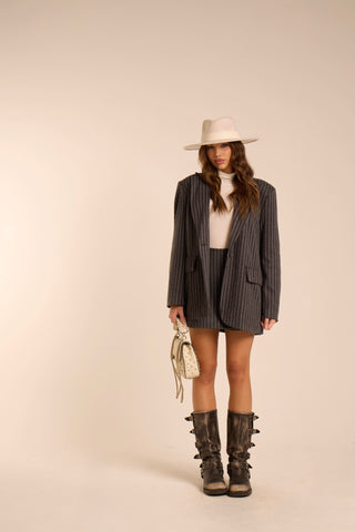 Completo gessato in flanella Marylin