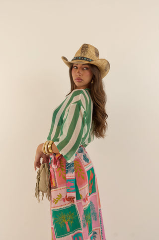 CAMICIA TUCSON RIGHE VERDE
