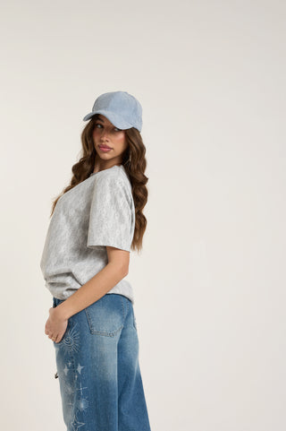 T-SHIRT CON SPALLINA IMBOTTITA IN PIZZO