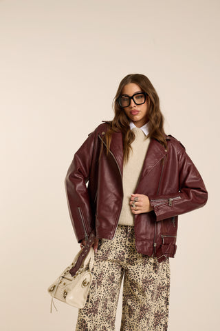 Giacca Biker WINE RIOT