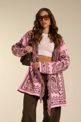 Cardigan Jacquard PINK