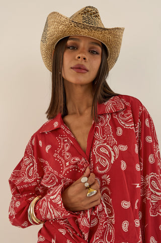 COORDINATO BANDANA PONENTE ROSSO