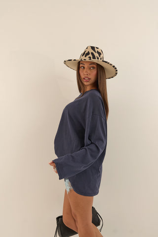 MAGLIA MANICA LUNGA ESSENTIAL BLU