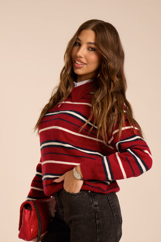 Maglione a righe BOSTON