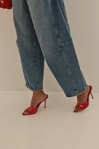 SANDALO MULE JASNY ROSSO