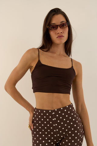 TOP MINI BROWN