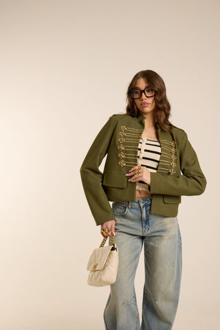 OLIVE REGALIA JACKET