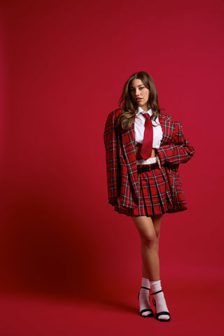 NOËL TARTAN BLAZER