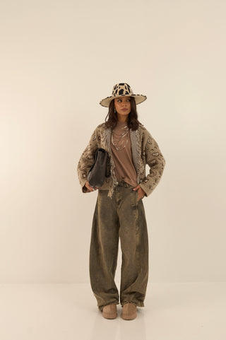 MICRO CARDIGAN DALLAS BEIGE