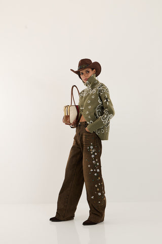 CARDIGAN ZIP RANGER VERDE