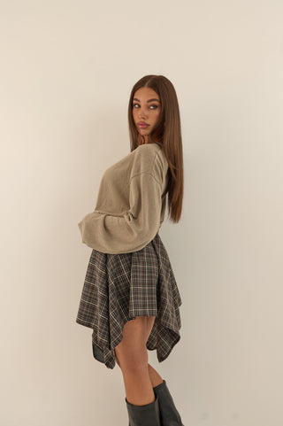 GONNA A CAMICIA MARTY INVERNO GRIGIO