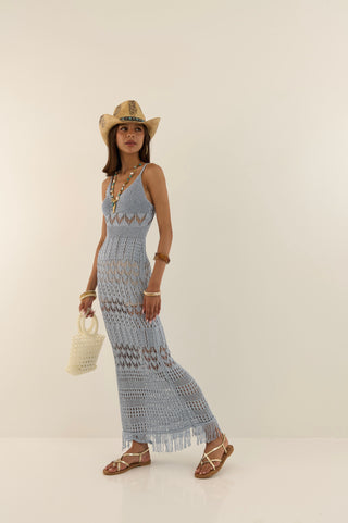 ABITO LUREX MAREA AZZURRO