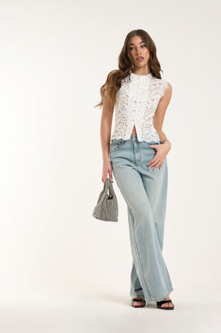 WIDE LEG CLEAR JEANS