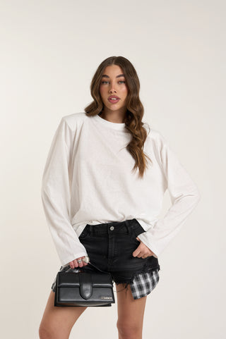 Maglia con spallina imbottita COTTON