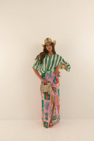 CAMICIA TUCSON RIGHE VERDE