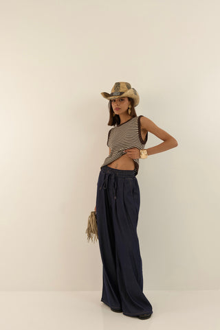 JEANS COULISSE LEGGERO NAVY