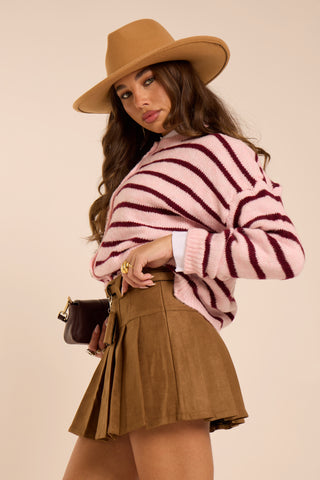 Mini skort CARAMEL PLISSÉ