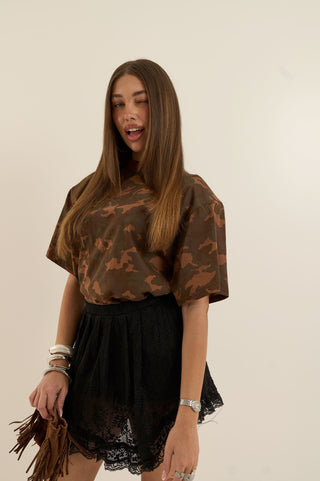 T-SHIRT CAMOUFLAGE MARRONE