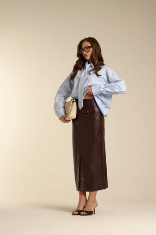 Longuette in pelle BORDY