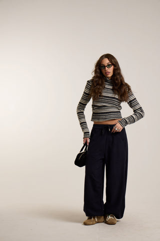 Pantalone in maglia Balloon VOLUME NAVY