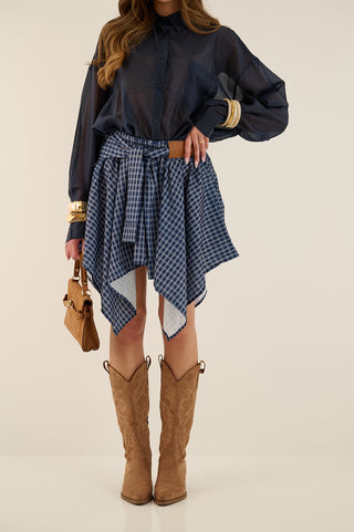 GONNA A CAMICIA MARTY BLU NAVY