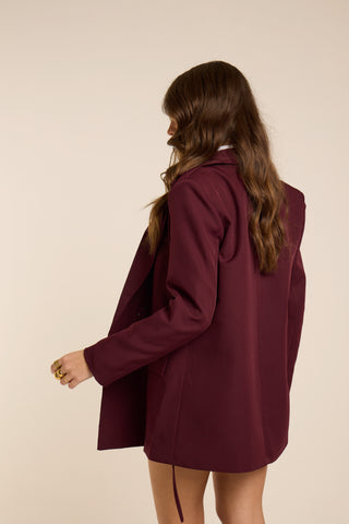 Blazer doppietto oversize BORGOGNA 2.0