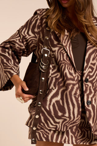 Bag a tracolla scamosciata Mammy