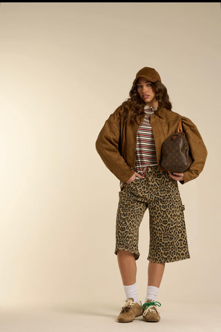 Bomber in suede BRUNA CAMMELLO