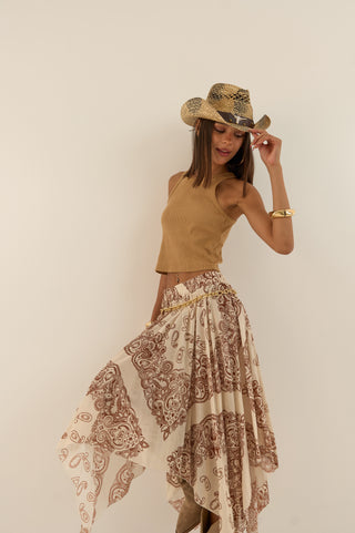 GONNA MIDI PAISLEY
