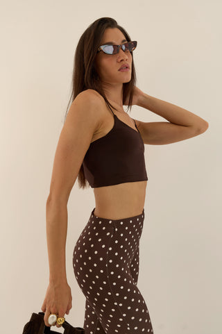 TOP MINI BROWN