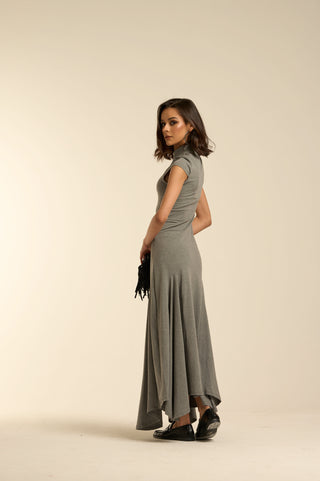 Abito in maglia grey VOLUME SKIRT