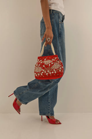 BORSA KOREANA ROSSO