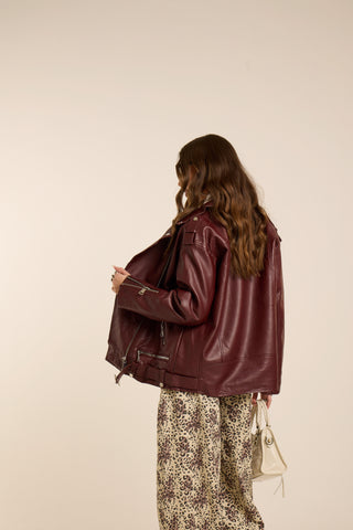 Giacca Biker WINE RIOT