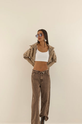 JEANS DOPPIA VITA TOBACCO