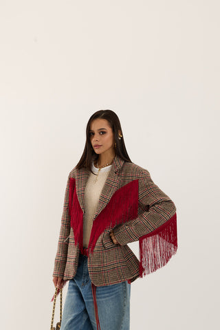 BLAZER FRANGE ALABAMA INVERNO ROSSO