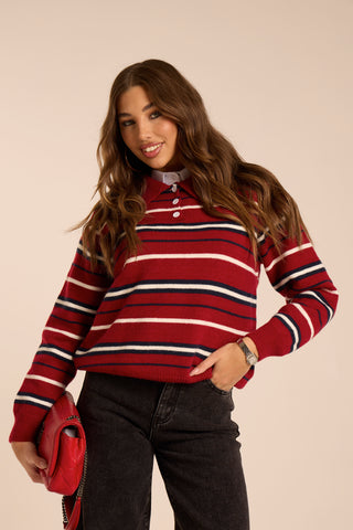 Maglione a righe BOSTON